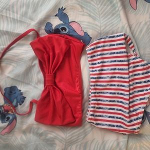 Girls Red,White&Blue 2 PC swimsuit